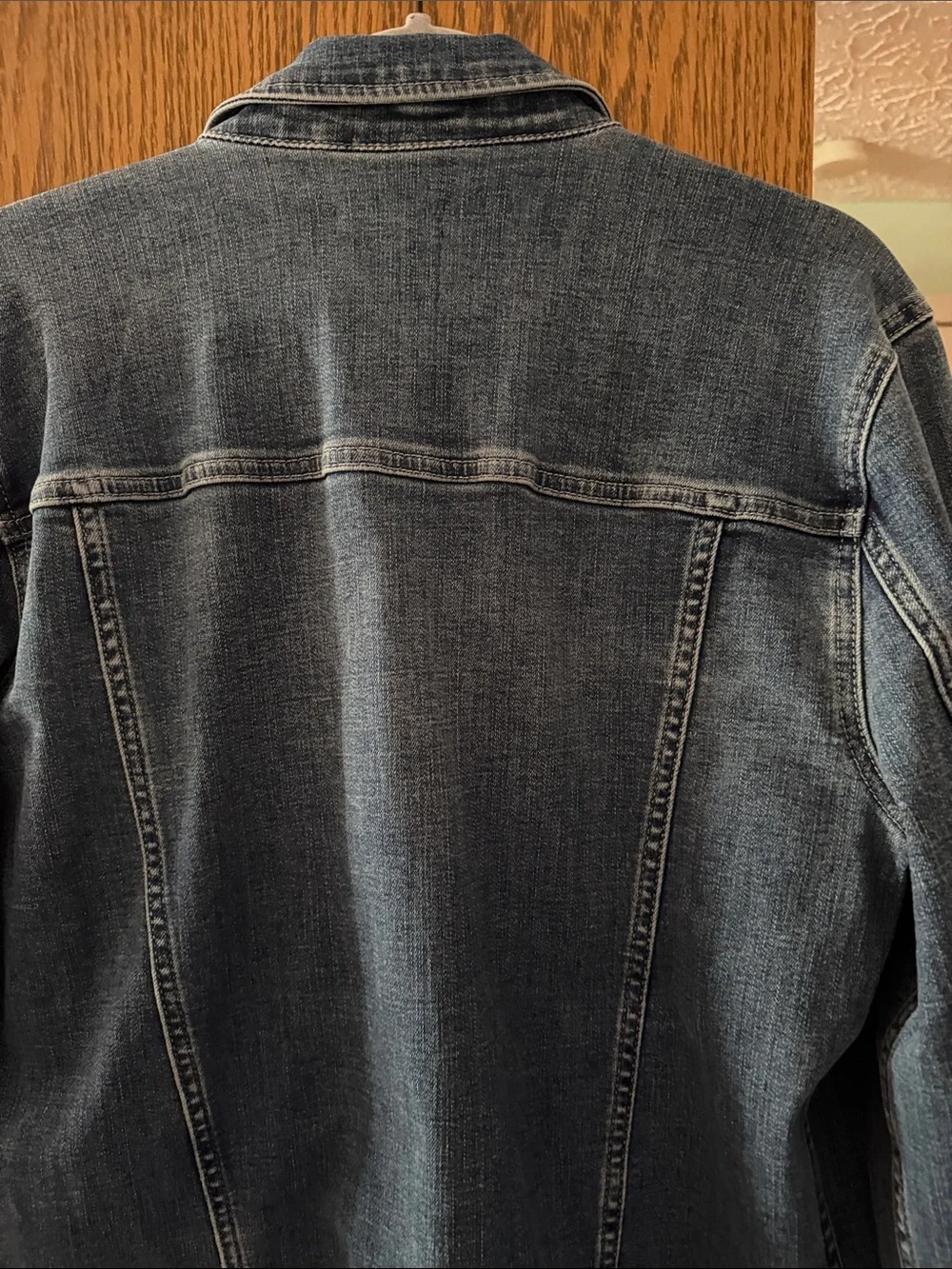 7 For All Mankind Men's Gray Denim Jacket - Button Front
